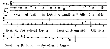 velikonoční responsorium ze společných textů o apoštolech, Antiphonale Romanum 1912